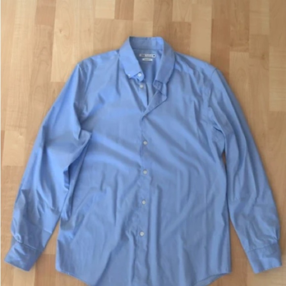Zara Light Blue Men's Button-Up Dress Shirt